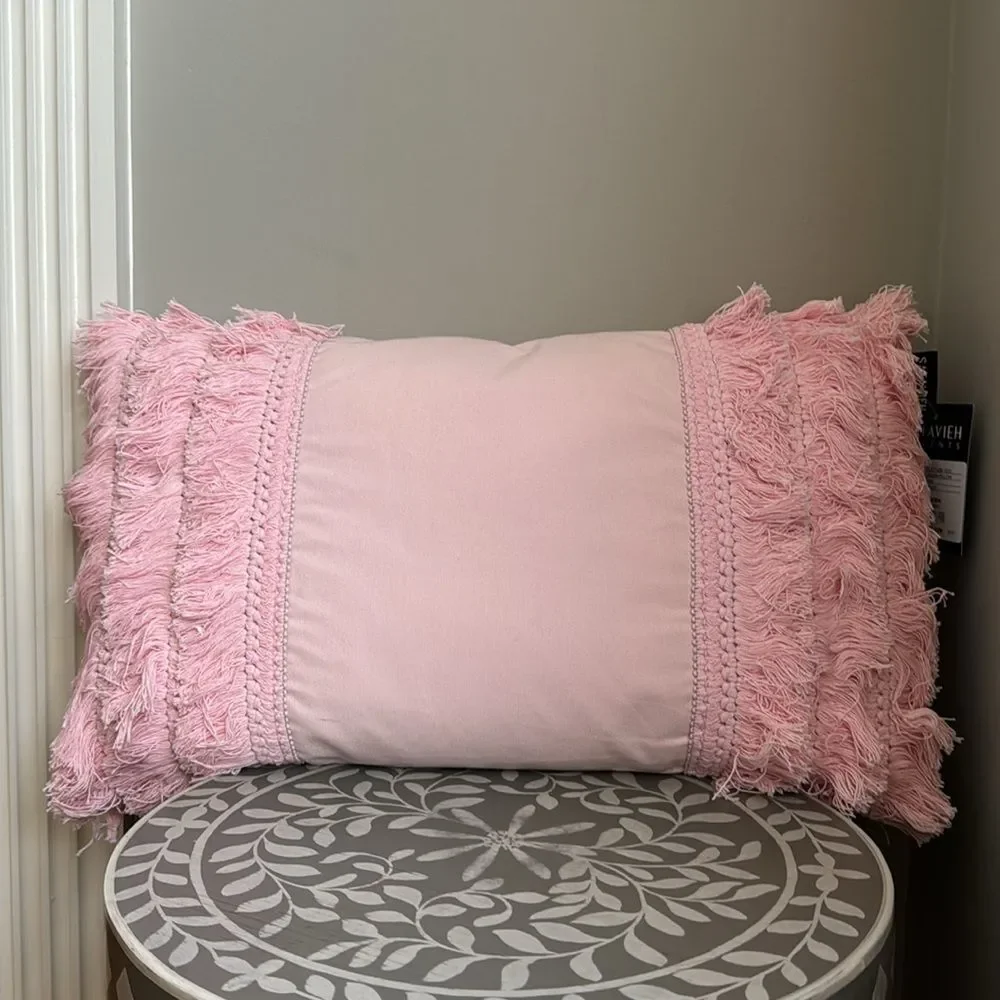 Safavieh Pillow Grema Pink 12”x20” NWT